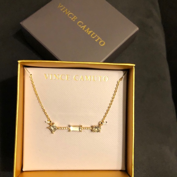 NWT Vince Camuto multi stone necklace gold - Picture 2 of 12